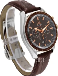 Speedmaster Broad Arrow Brun/Läder Ø42 mm