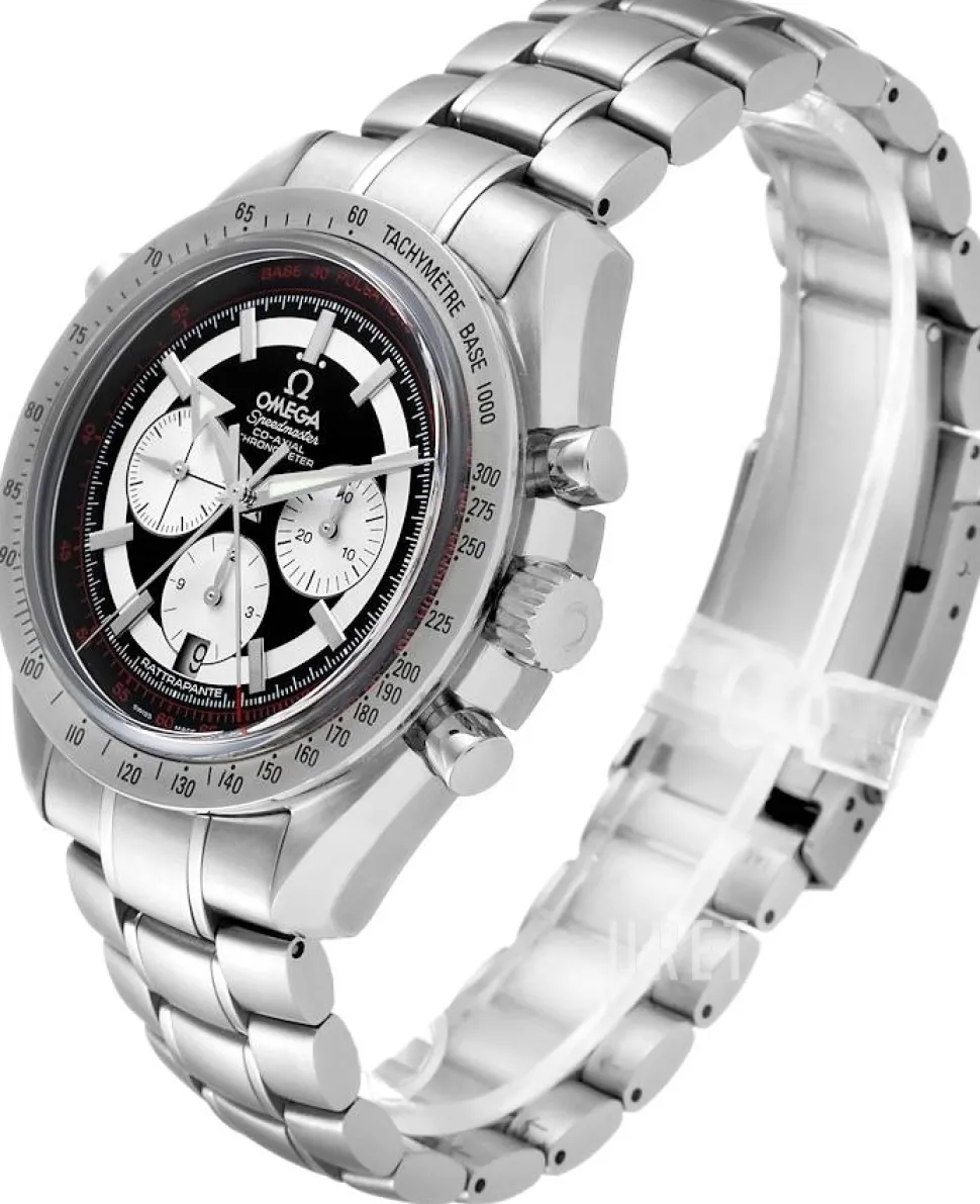 Speedmaster Broad Arrow Rattrapante Svart/Stål Ø44 mm