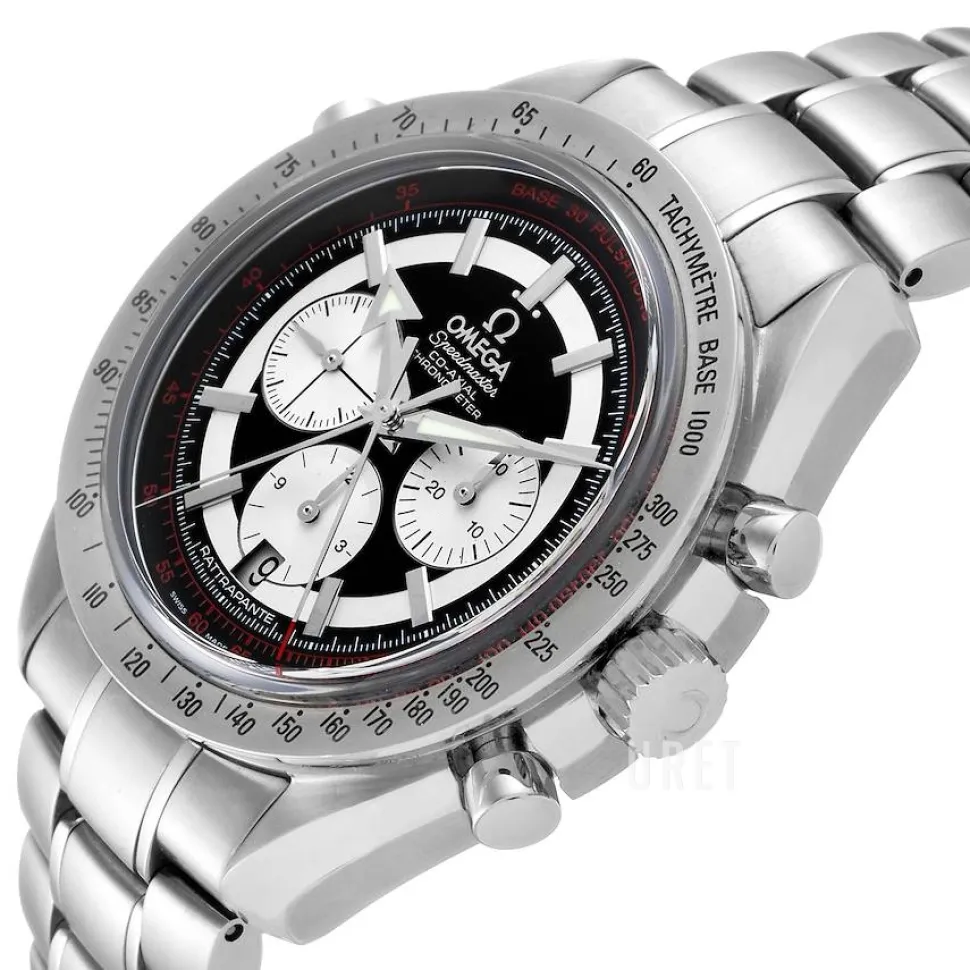 Speedmaster Broad Arrow Rattrapante Svart/Stål Ø44 mm