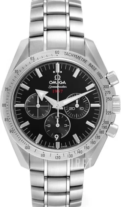 Speedmaster Broad Arrow Svart/Stål Ø42 mm