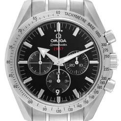 Speedmaster Broad Arrow Svart/Stål Ø42 mm