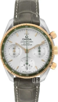 Speedmaster Chronograph 38 Mm Silverfärgad/Läder Ø38 mm