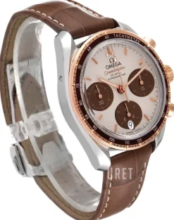 Speedmaster Chronograph 38Mm Antikvit/Läder Ø38 mm