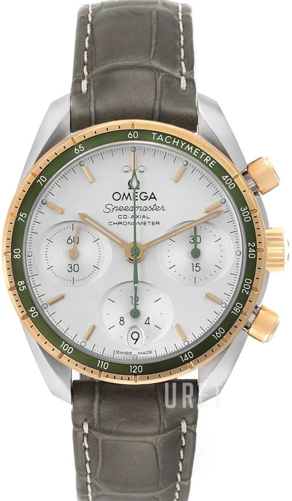 Speedmaster Chronograph 38Mm Silverfärgad/Läder Ø38 mm