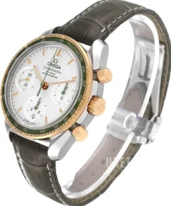 Speedmaster Chronograph 38Mm Silverfärgad/Läder Ø38 mm