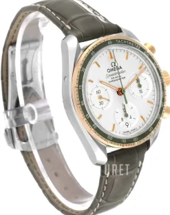 Speedmaster Chronograph 38Mm Silverfärgad/Läder Ø38 mm