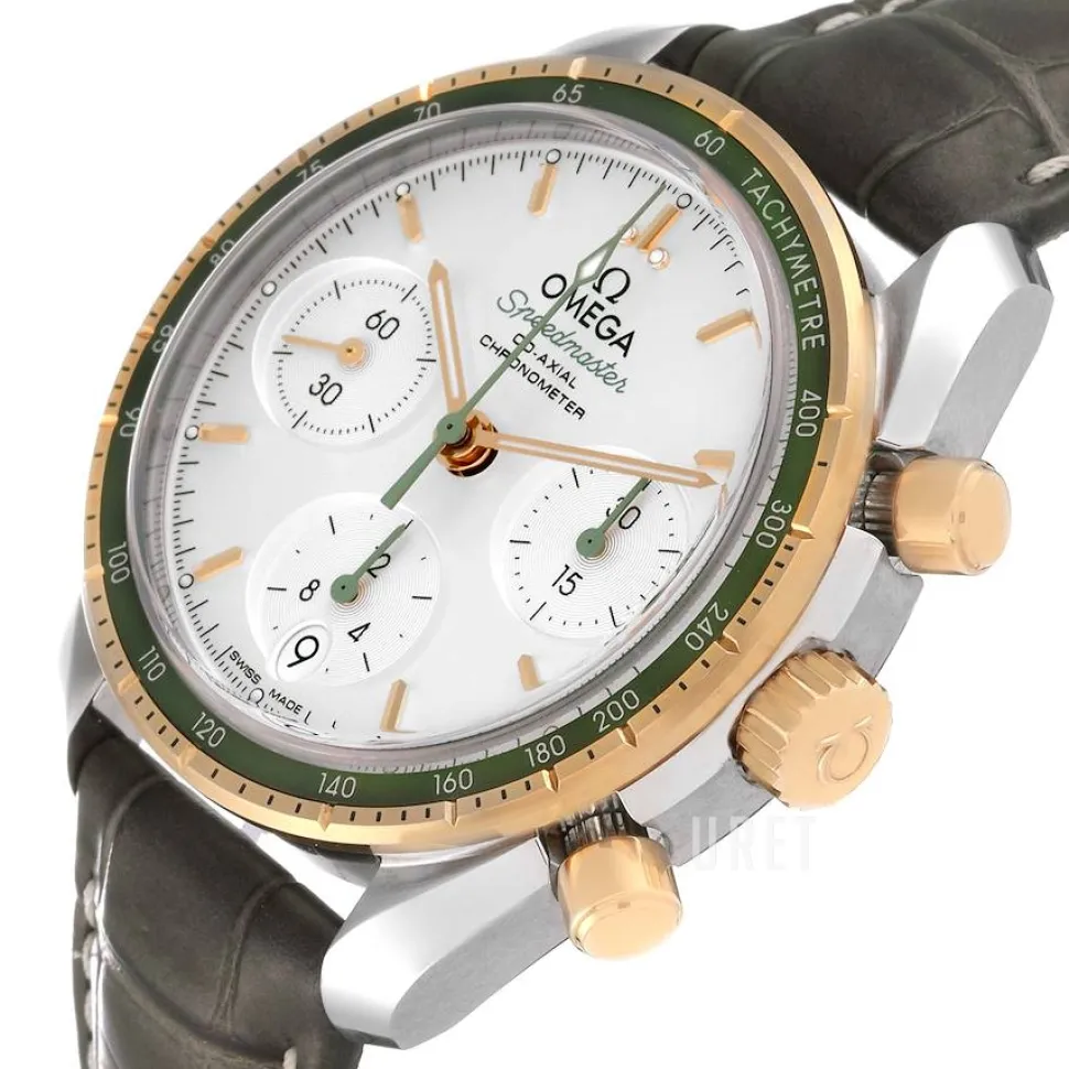 Speedmaster Chronograph 38Mm Silverfärgad/Läder Ø38 mm