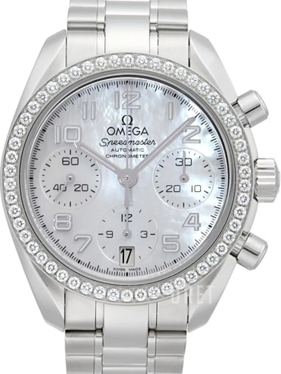 Speedmaster Chronograph 38mm Vit/Stål Ø38 mm