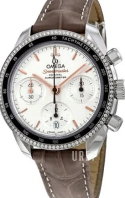 Speedmaster Chronograph 38Mm Silverfärgad/Läder Ø38 mm