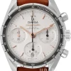 Speedmaster Chronograph 38Mm Silverfärgad/Läder Ø38 mm