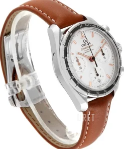 Speedmaster Chronograph 38Mm Silverfärgad/Läder Ø38 mm