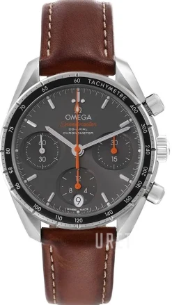 Speedmaster Chronograph 38Mm Grå/Läder Ø38 mm