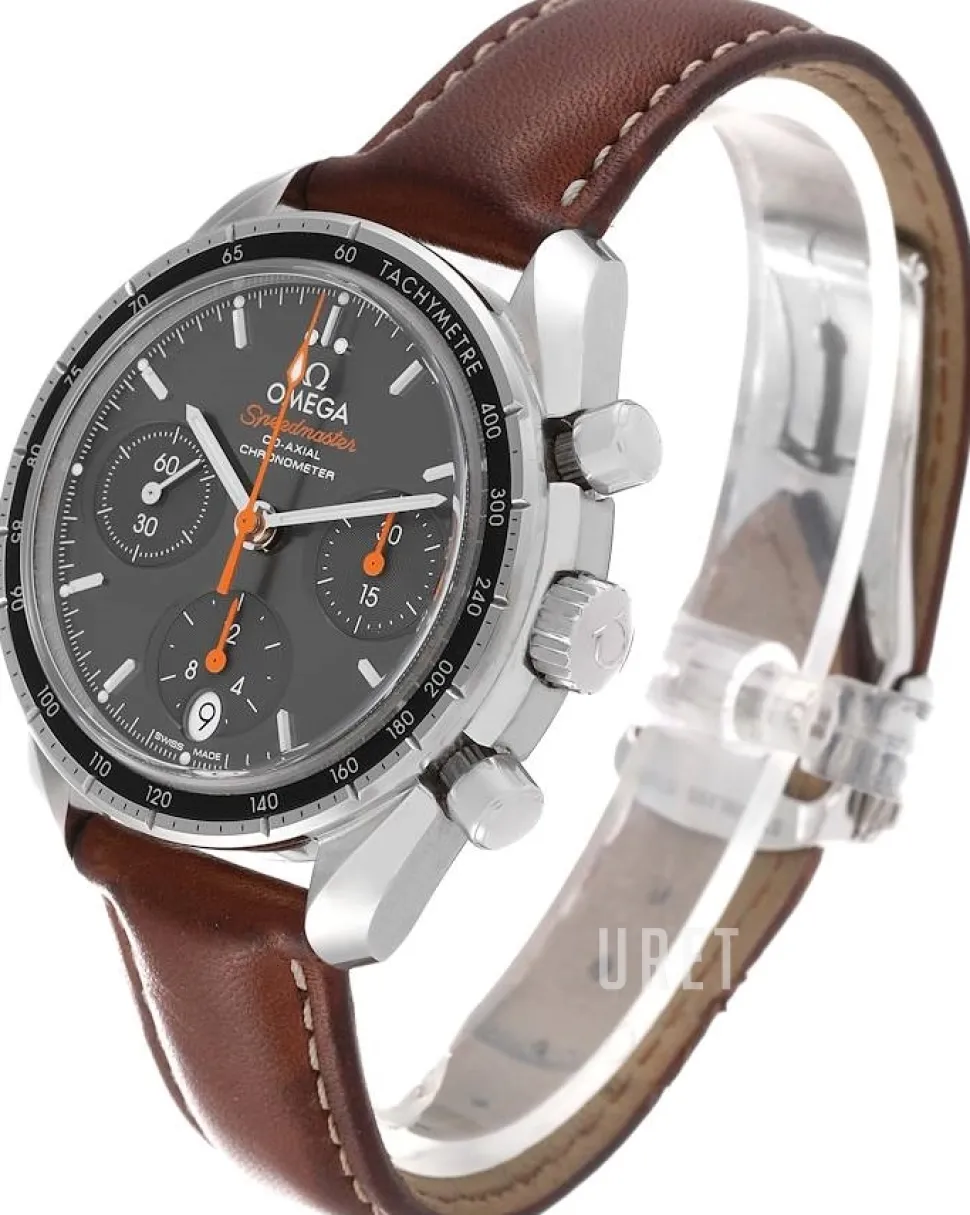 Speedmaster Chronograph 38Mm Grå/Läder Ø38 mm