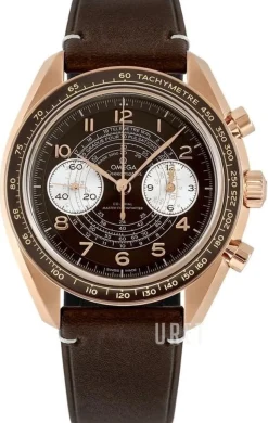 Speedmaster Chronoscope Brun/Läder Ø43 mm