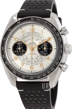 Speedmaster Chronoscope Silverfärgad/Läder Ø43 mm