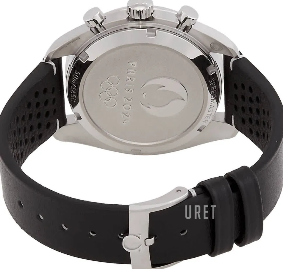 Speedmaster Chronoscope Silverfärgad/Läder Ø43 mm