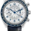 Speedmaster Chronoscope Silverfärgad/Läder Ø43 mm