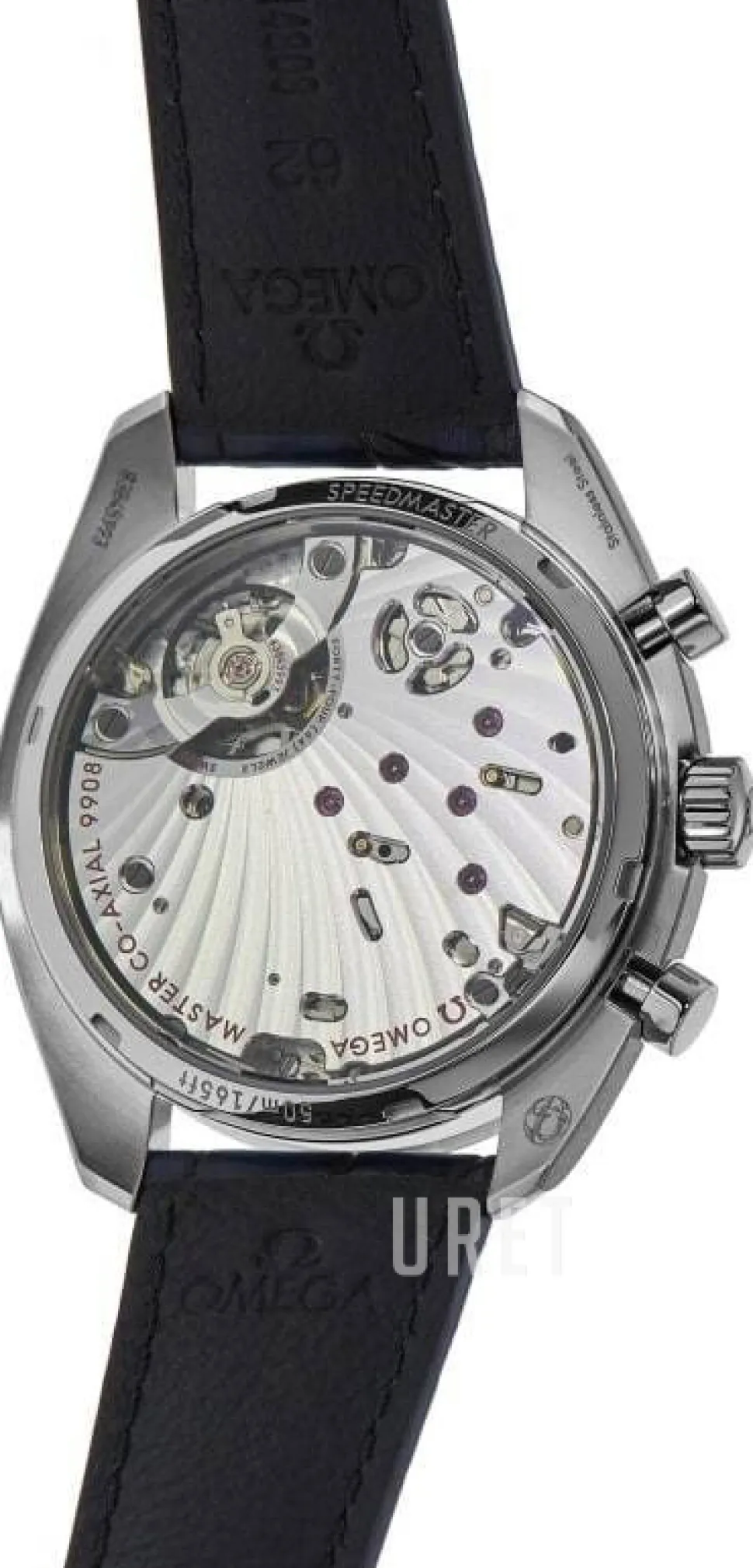 Speedmaster Chronoscope Silverfärgad/Läder Ø43 mm