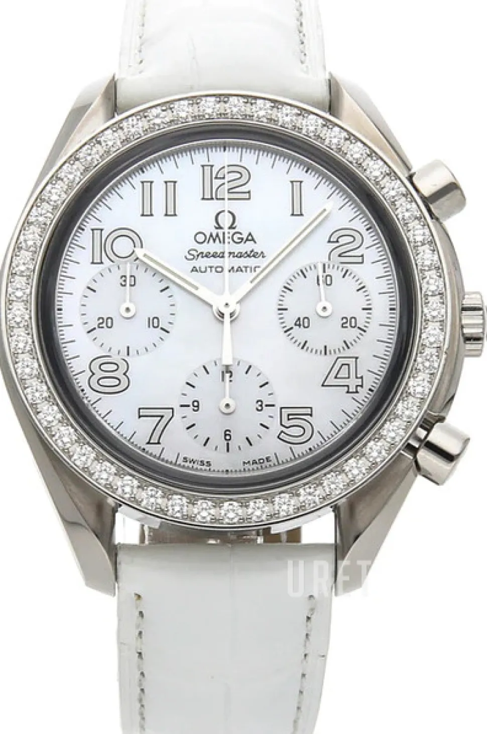 Speedmaster Damklockor Vit/Läder Ø35 mm