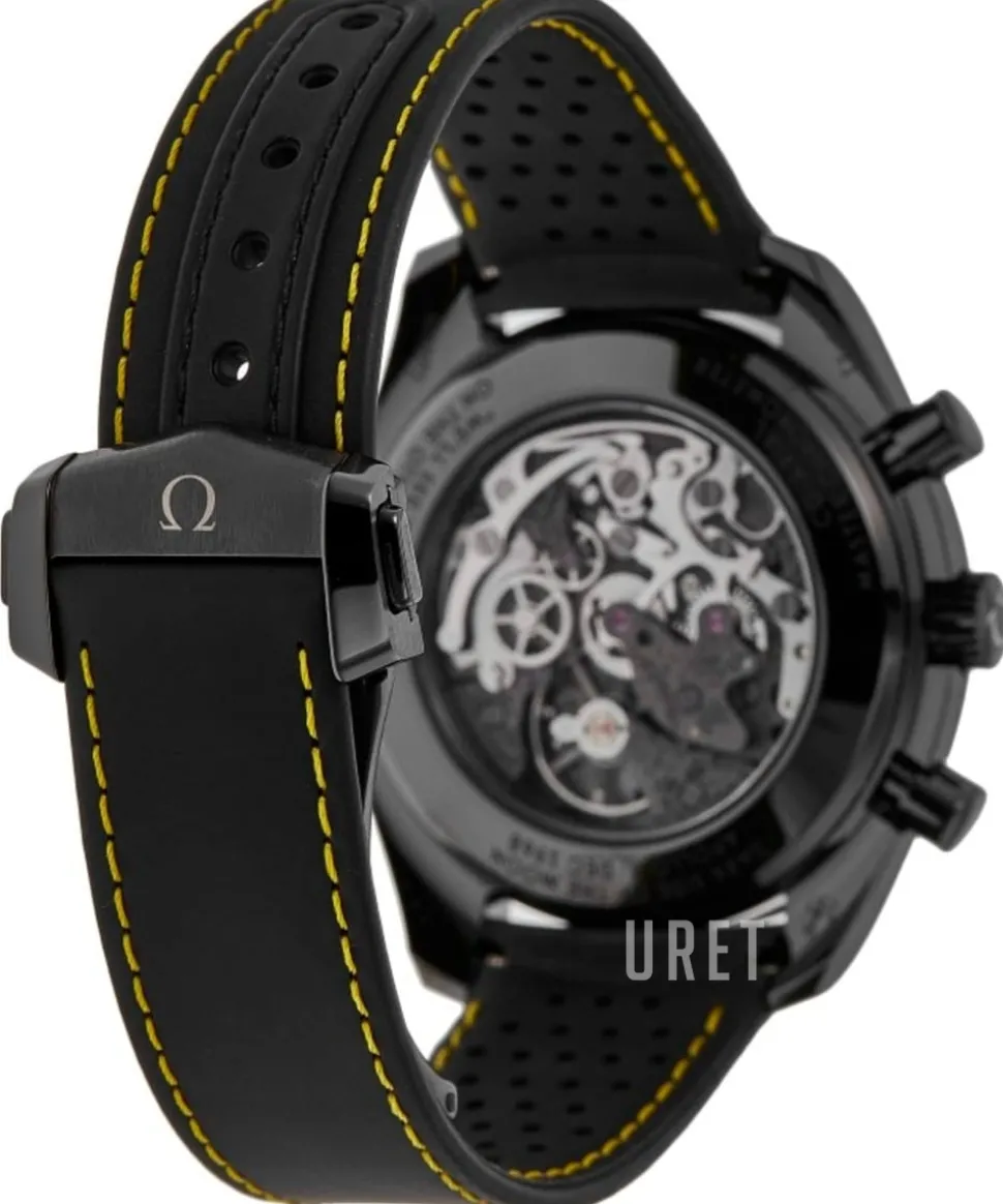 Speedmaster Dark Side of The Moon Apollo 8 Svart/Gummi Ø44.25 mm