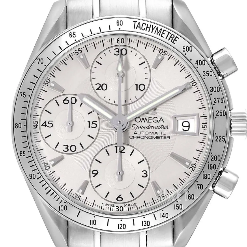 Speedmaster Date Silverfärgad/Stål Ø40 mm