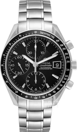 Speedmaster Date Svart/Stål Ø40 mm