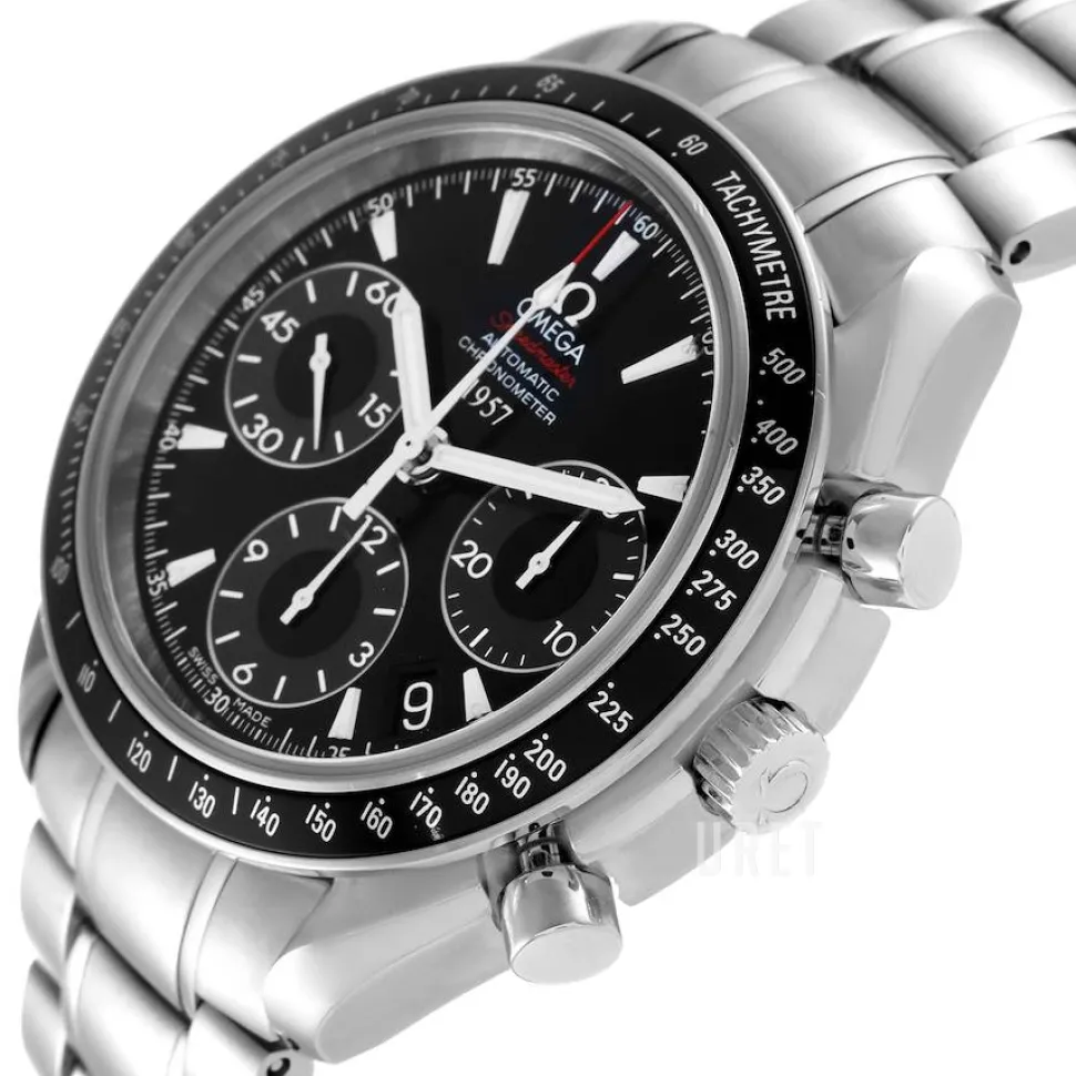 Speedmaster Date Svart/Stål Ø40 mm