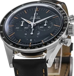 Speedmaster First In Space Blå/Läder Ø39.7 mm