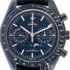 Speedmaster Moonwatch Blå/Läder Ø44.25 mm