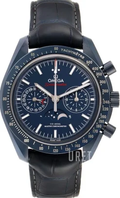 Speedmaster Moonwatch Blå/Läder Ø44.25 mm