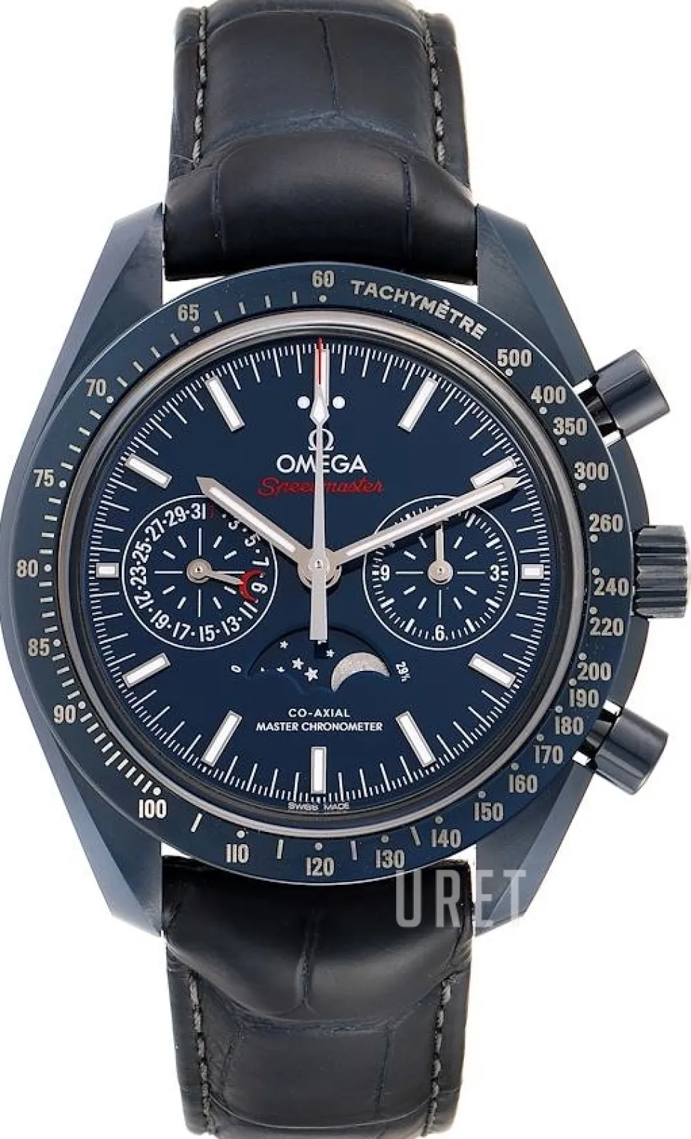 Speedmaster Moonwatch Blå/Läder Ø44.25 mm