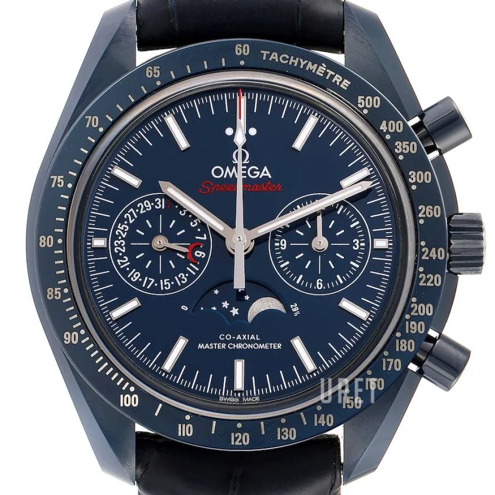 Speedmaster Moonwatch Blå/Läder Ø44.25 mm