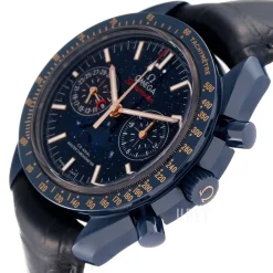 Speedmaster Moonwatch Blå/Läder Ø44.25 mm