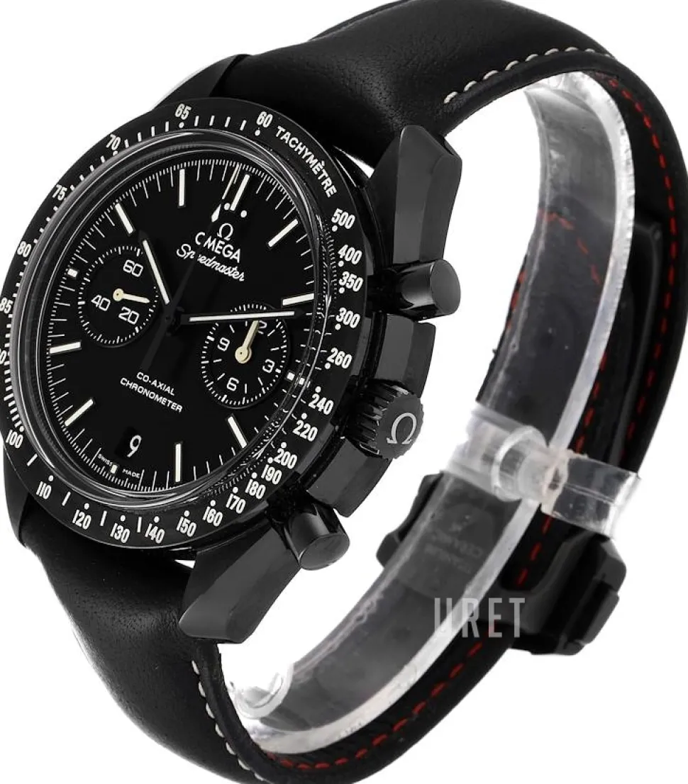 Speedmaster Moonwatch Co-Axial Chronograph 44.25mm Svart/Läder Ø44.25 mm