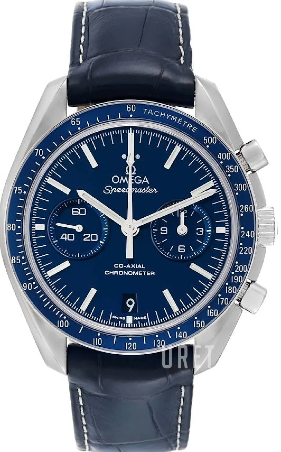 Speedmaster Moonwatch Co-Axial Chronograph 44.25mm Blå/Läder Ø44.25 mm