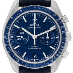 Speedmaster Moonwatch Co-Axial Chronograph 44.25mm Blå/Läder Ø44.25 mm