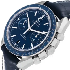 Speedmaster Moonwatch Co-Axial Chronograph 44.25mm Blå/Läder Ø44.25 mm
