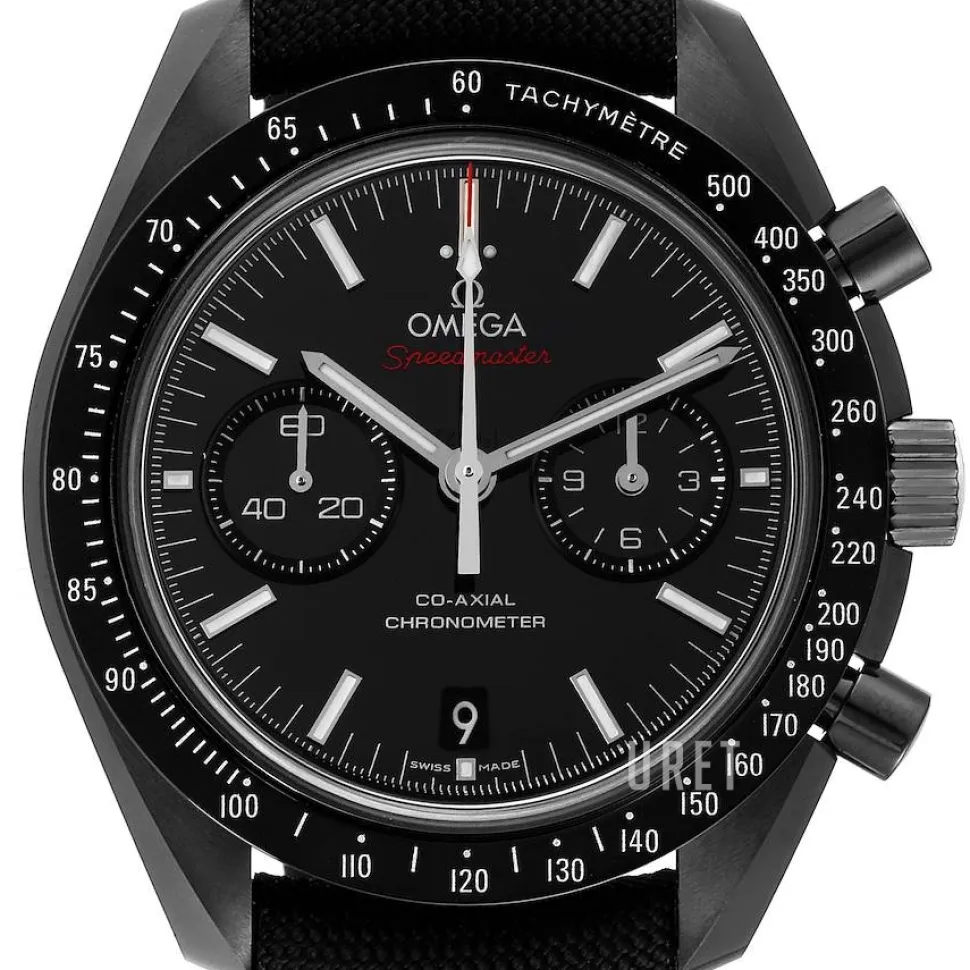 Speedmaster Moonwatch Co-Axial Chronograph 44.25mm Svart/Läder Ø44.25 mm