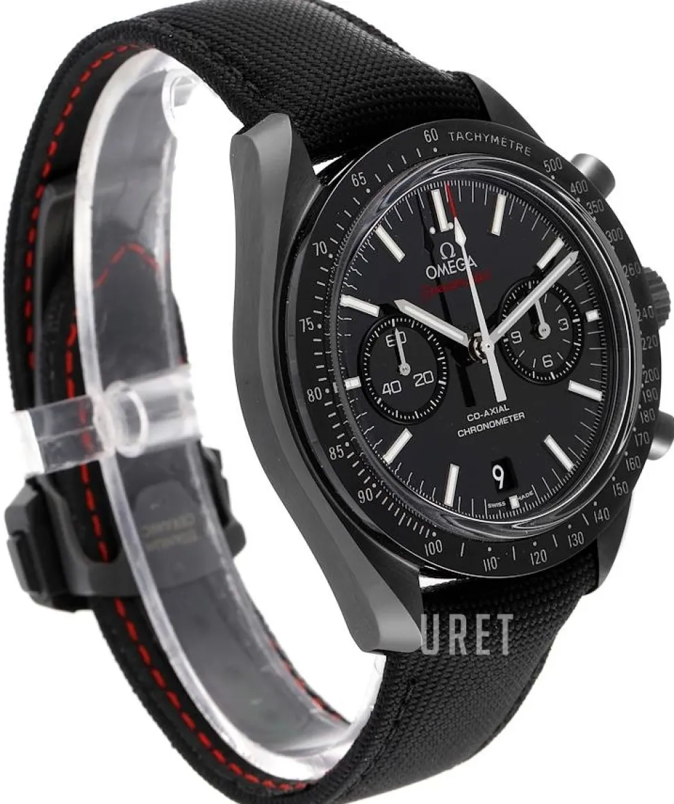 Speedmaster Moonwatch Co-Axial Chronograph 44.25mm Svart/Läder Ø44.25 mm