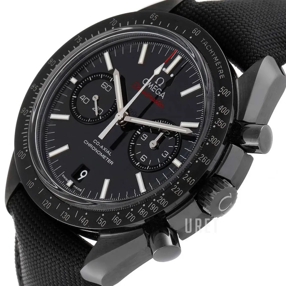 Speedmaster Moonwatch Co-Axial Chronograph 44.25mm Svart/Läder Ø44.25 mm
