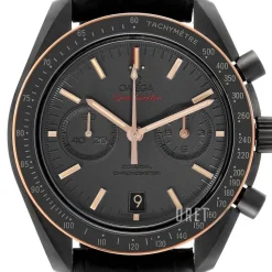 Speedmaster Moonwatch Co-Axial Chronograph 44.25mm Grå/Läder Ø44.25 mm