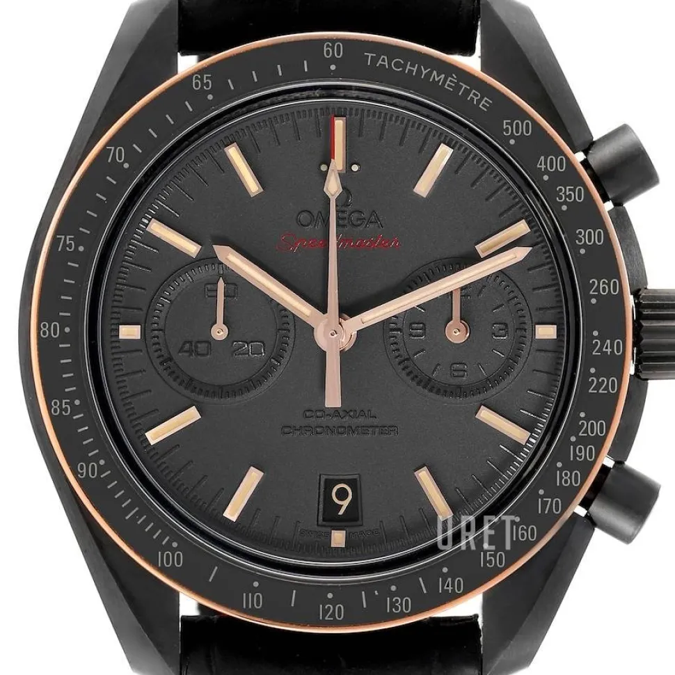 Speedmaster Moonwatch Co-Axial Chronograph 44.25mm Grå/Läder Ø44.25 mm