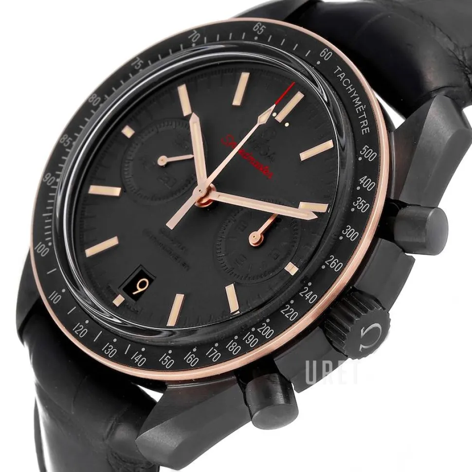 Speedmaster Moonwatch Co-Axial Chronograph 44.25mm Grå/Läder Ø44.25 mm