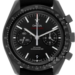 Speedmaster Moonwatch Co-Axial Chronograph 44.25mm Dark Side of the Moon Svart/Textil Ø44.25 mm