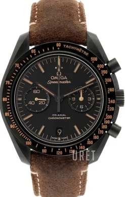 Speedmaster Moonwatch Co-Axial Chronograph 44.25mm Svart/Läder Ø44.25 mm