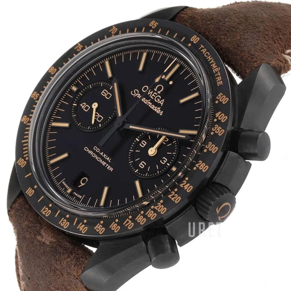 Speedmaster Moonwatch Co-Axial Chronograph 44.25mm Svart/Läder Ø44.25 mm