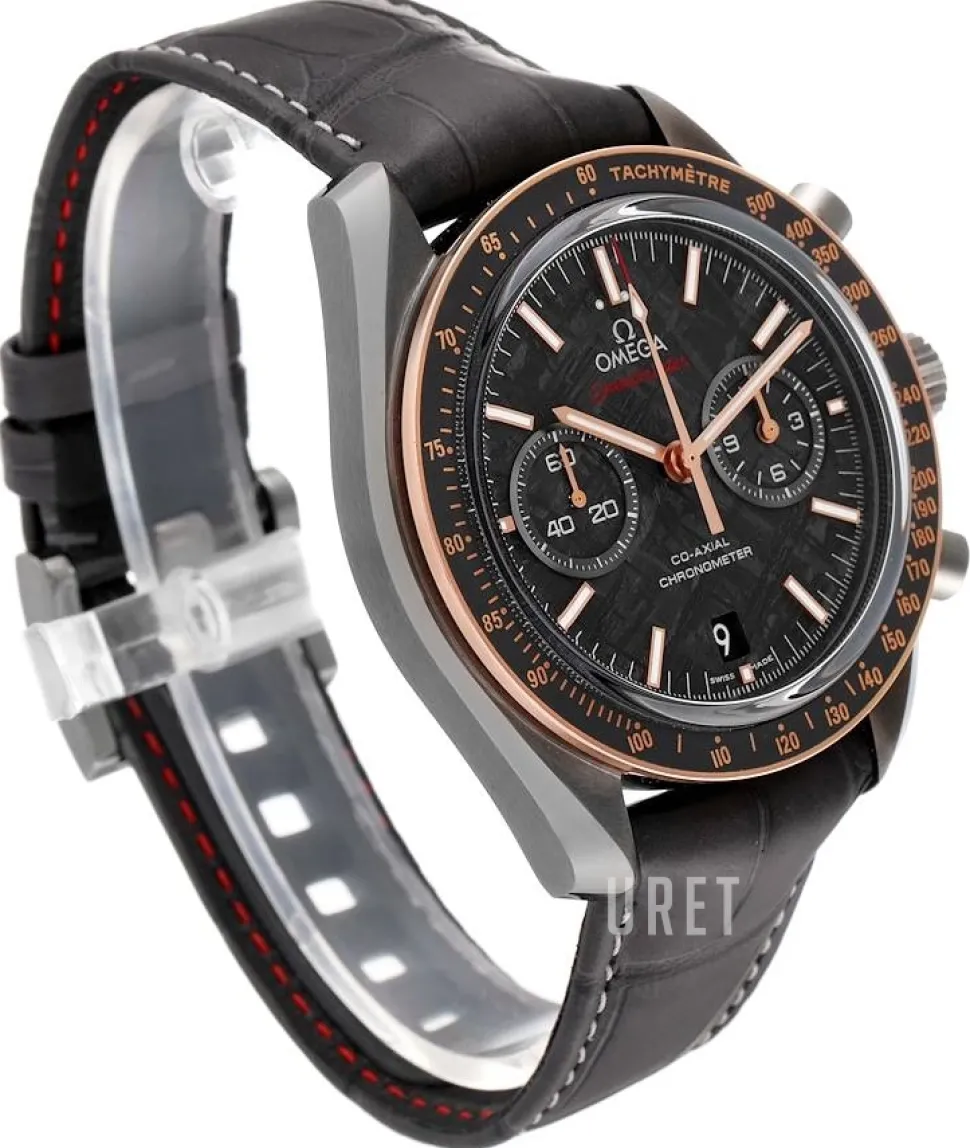 Speedmaster Moonwatch Grå/Läder Ø44.25 mm