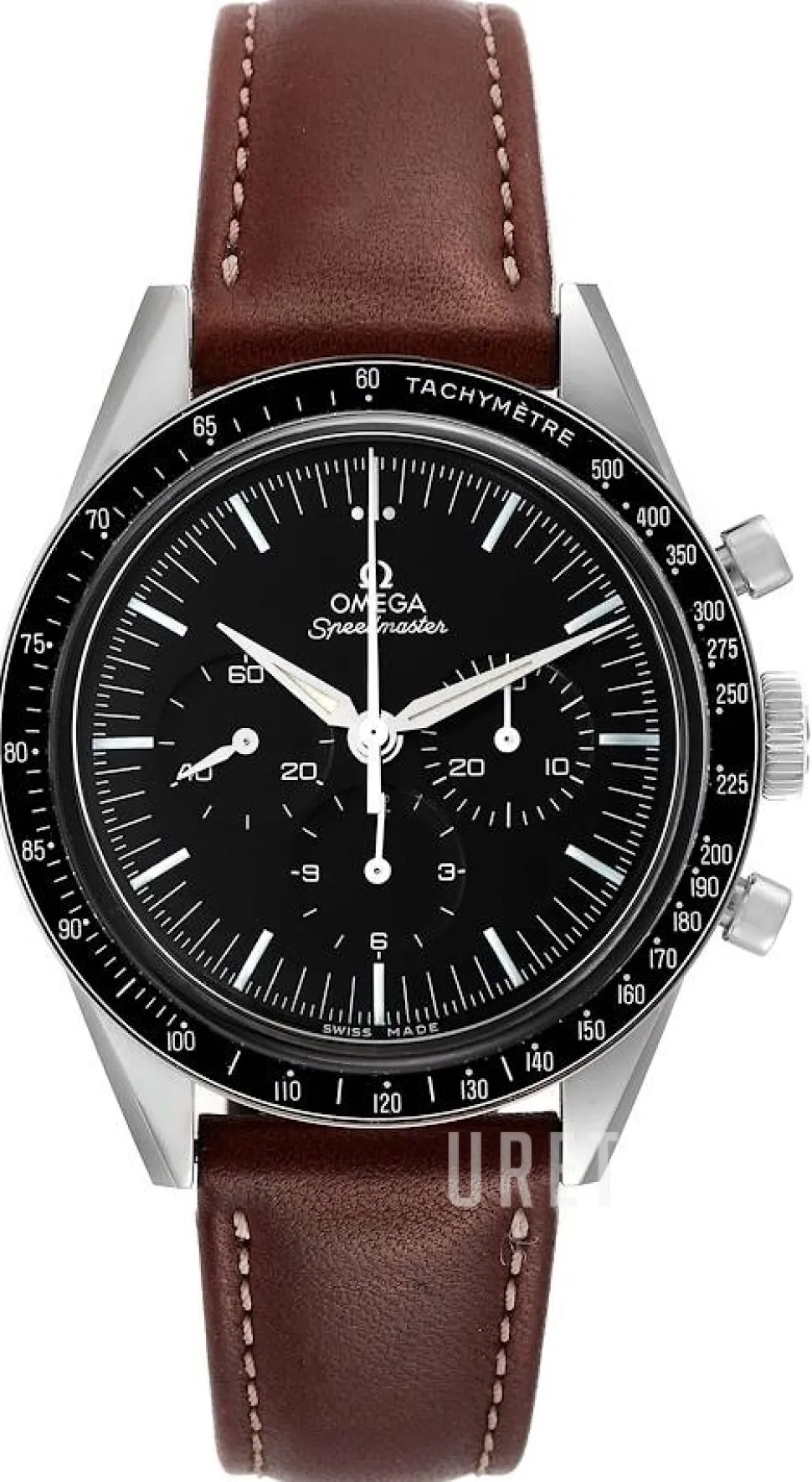 Speedmaster Moonwatch Numbered Edition 39.7mm First In Space Svart/Läder Ø39.7 mm