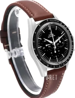 Speedmaster Moonwatch Numbered Edition 39.7mm First In Space Svart/Läder Ø39.7 mm