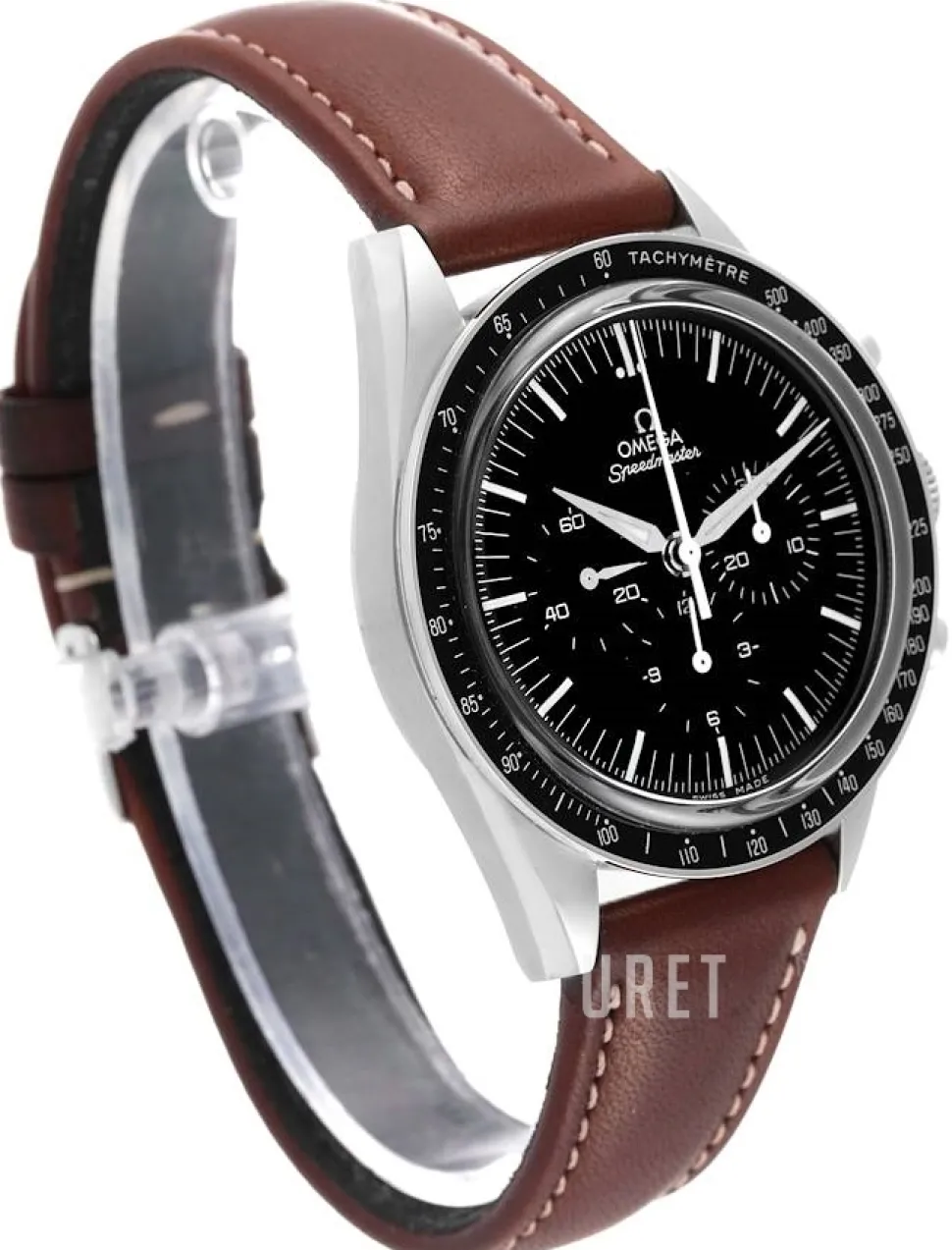 Speedmaster Moonwatch Numbered Edition 39.7mm First In Space Svart/Läder Ø39.7 mm